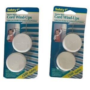 Vintage New Safety 1st First Window Blind Cord Wind-Ups Set Of 4 White